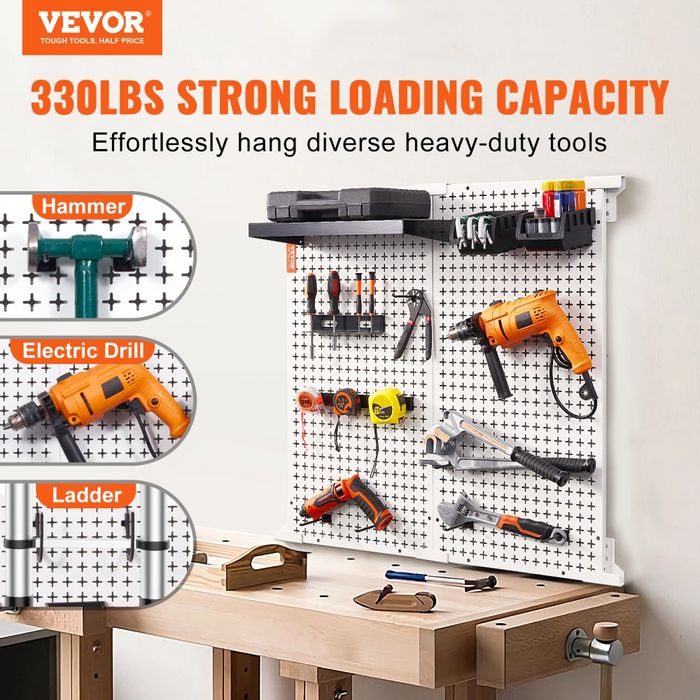 Organizator Perete 813x813mm, 150kg, Kit Depozitare 25PCS