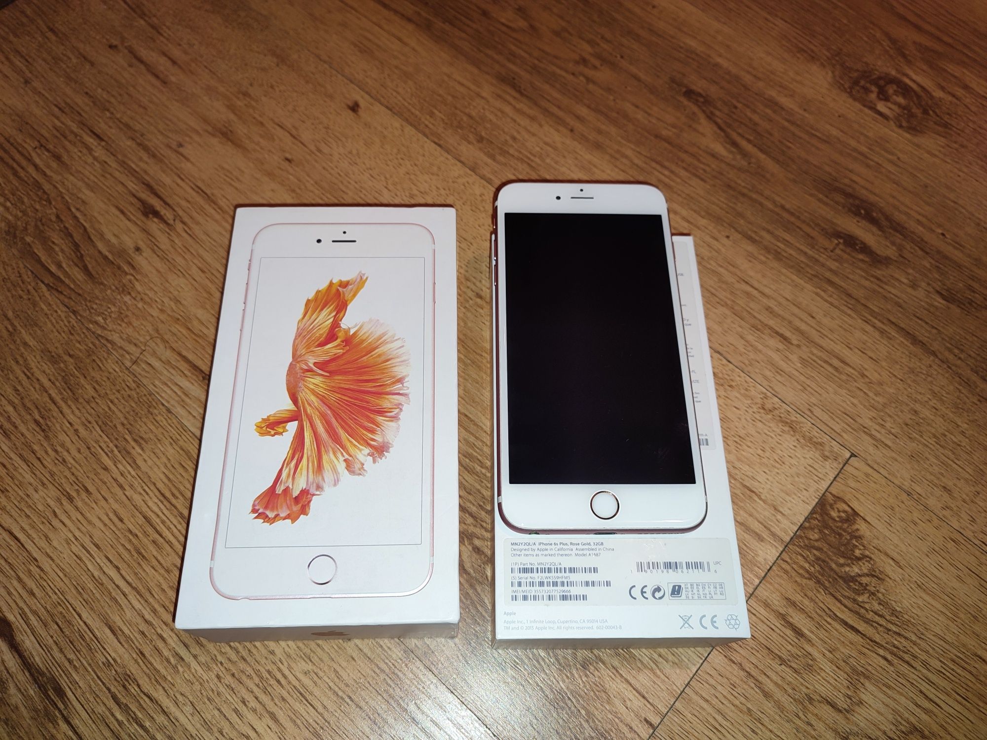 iPhone 6s plus, rose gold, 32 GB