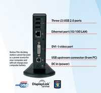 USB Mini Port Replicator Toshiba Dynadock V 10