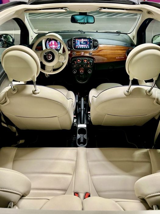 Fiat 500 RIVA cabrio piele jante clima doar 10 unitati revizie superba