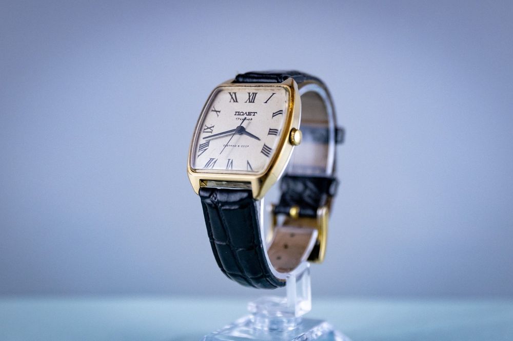Vind ceas Poljot made în URSS mecanic întoarcere manuala 34×40 mm
