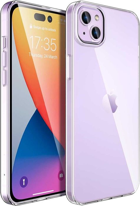 Husa silicon / gel TPU transparenta pentru iPhone 15 Plus , 15 Pro