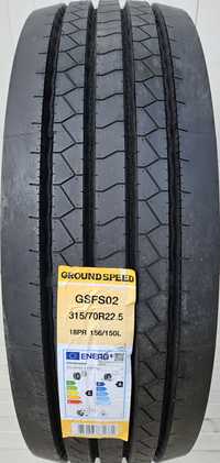 315/70 R22.5, 156L, GROUNDSPEED GSFS02 18PR, Anvelope directie M+S