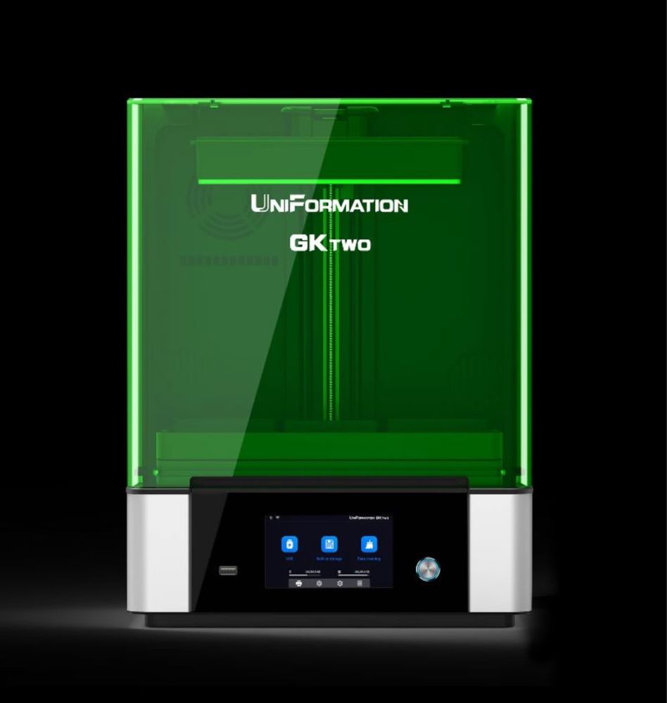 Imprimanta 3D Uniformation GK2 + Ultrasonic cleaner + curing station