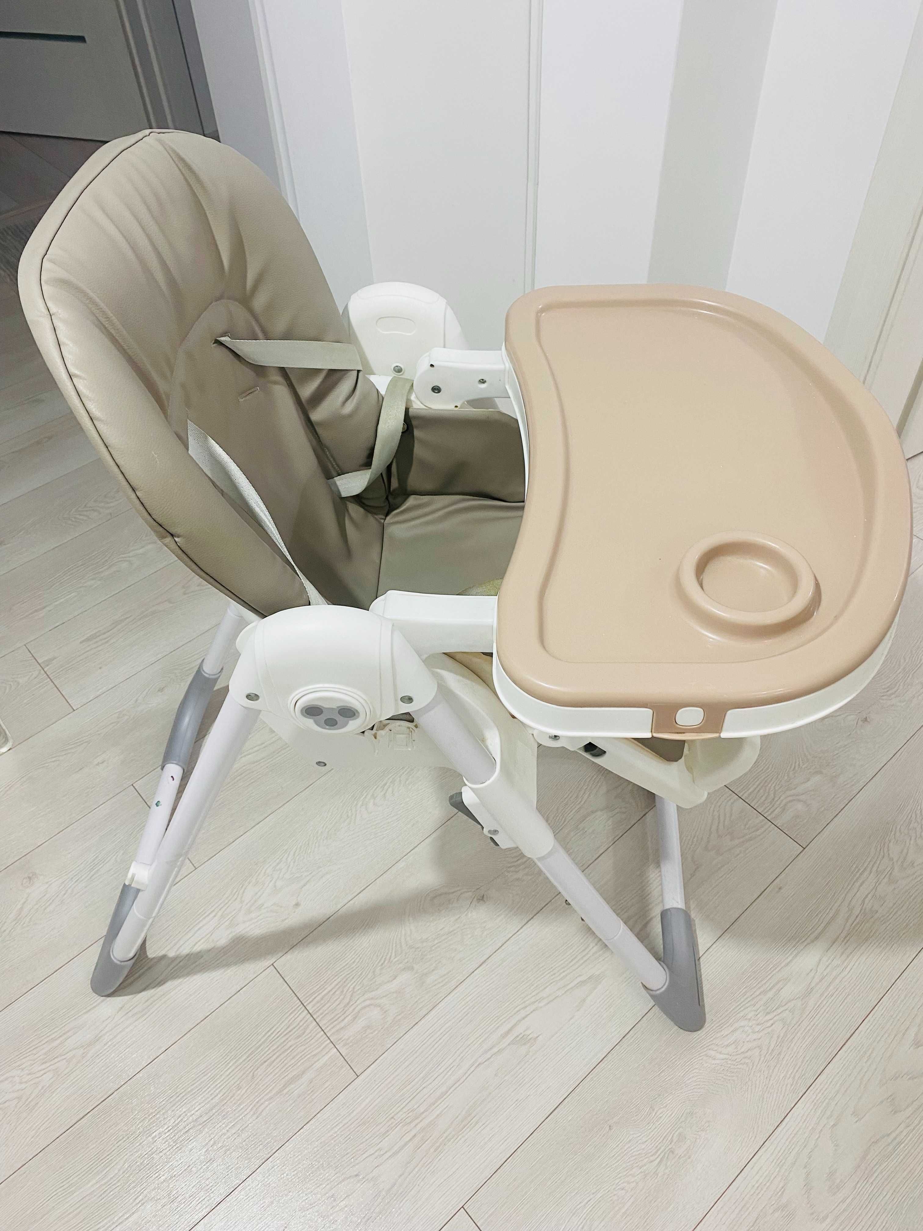 Scaun de masa BREVI Domino ACE1015F2, 6 luni+, bej-gri