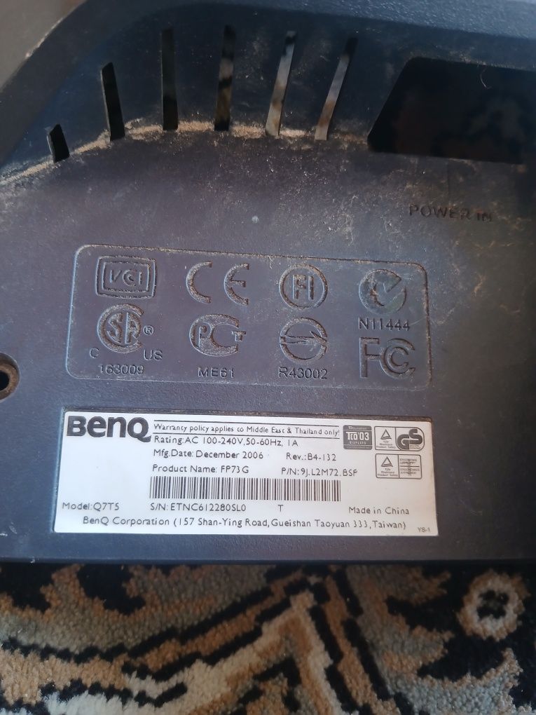 Плата от монитора BenQ fp73g