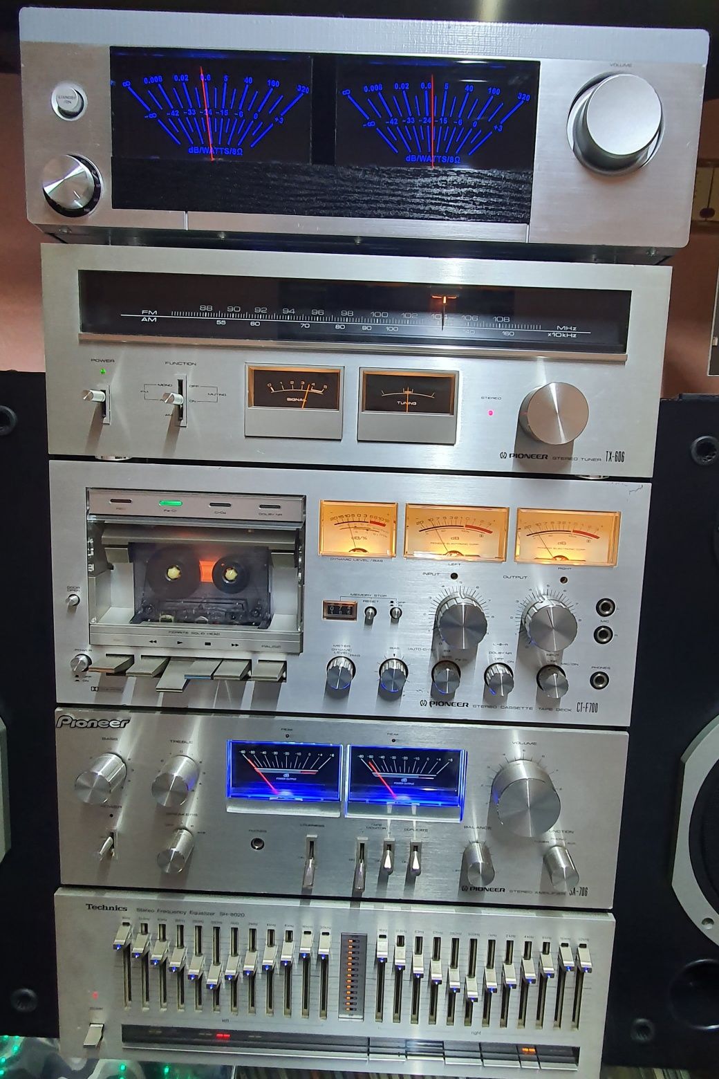 Vumetru analog,vumetre digitale Pioneer, Technics, Sony.