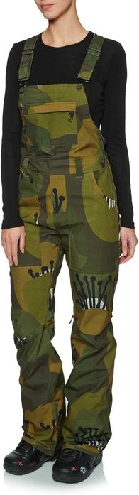 Avalon Bib pantalon DAMĂ snowboard Forest Poppyfield nou cu etichetă