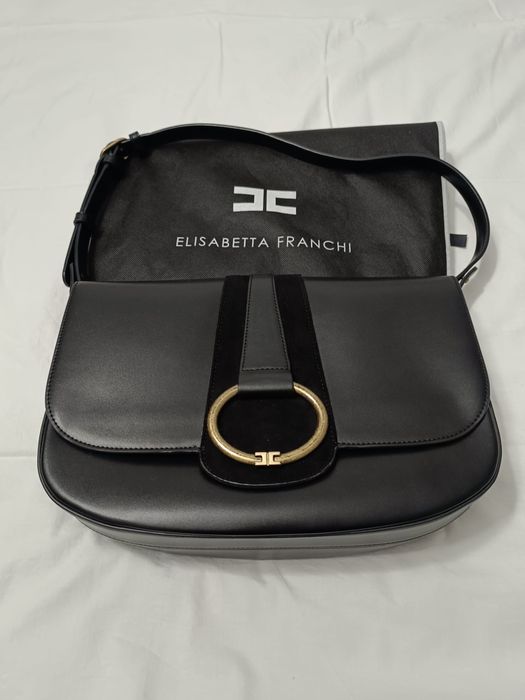 Elisabetta Franchi geanta neagra de umar