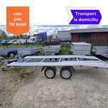 Platforma - Trailer 4,5 sau 5 m 2000-2700Kg  aplecată spate
