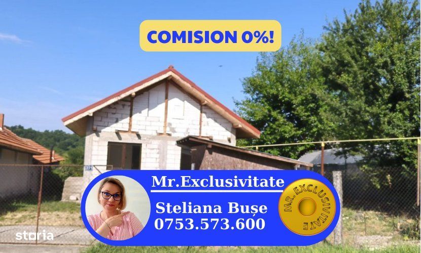 Casa P+M la gri de vanzare – Rasova, comuna Balesti