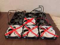Продавам 120мм вентилатори Corsair/Enermax/LianLi