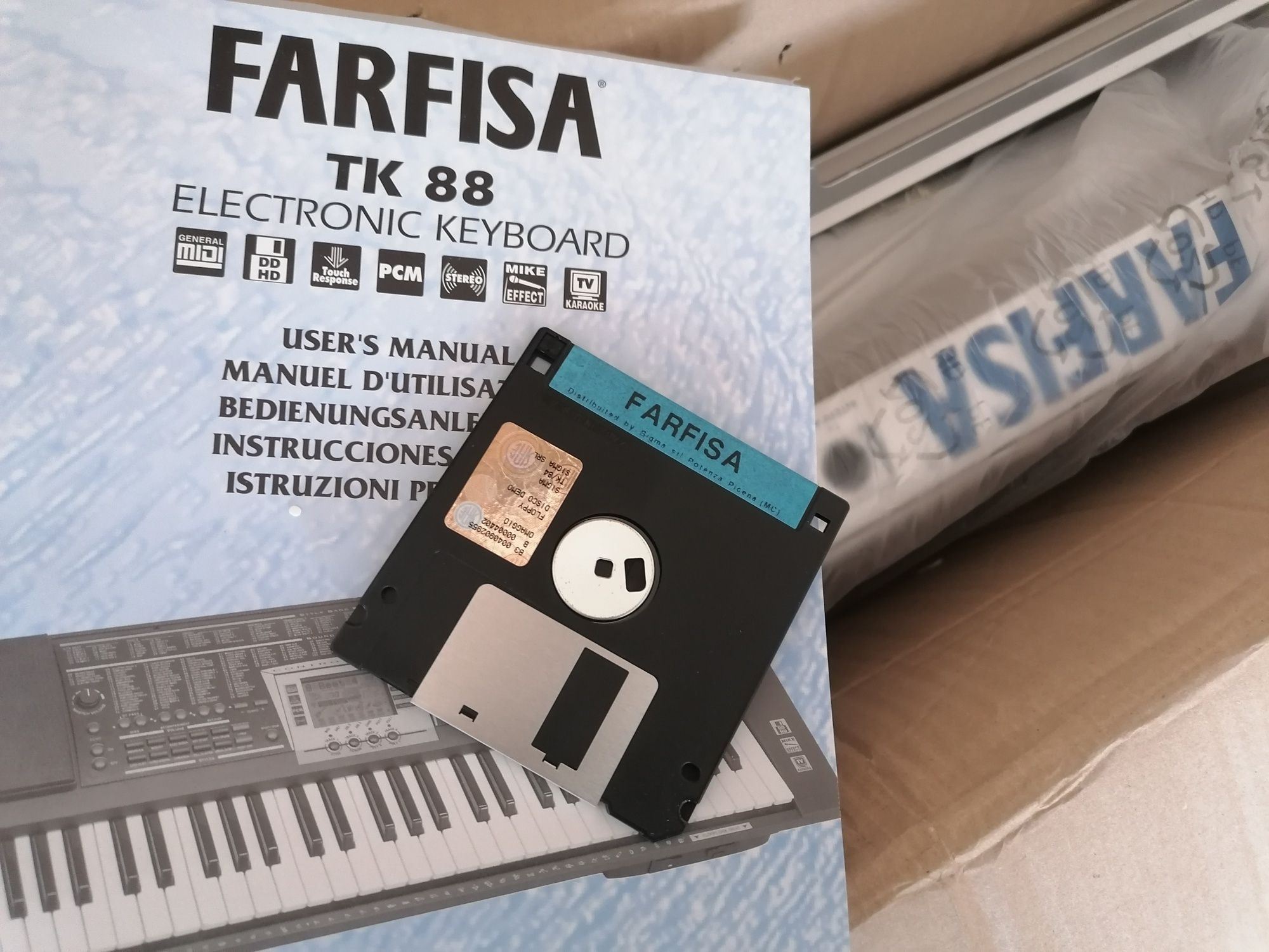 Farfisa TK-88 HDD2 Floppy Disk pian digital orga electronică