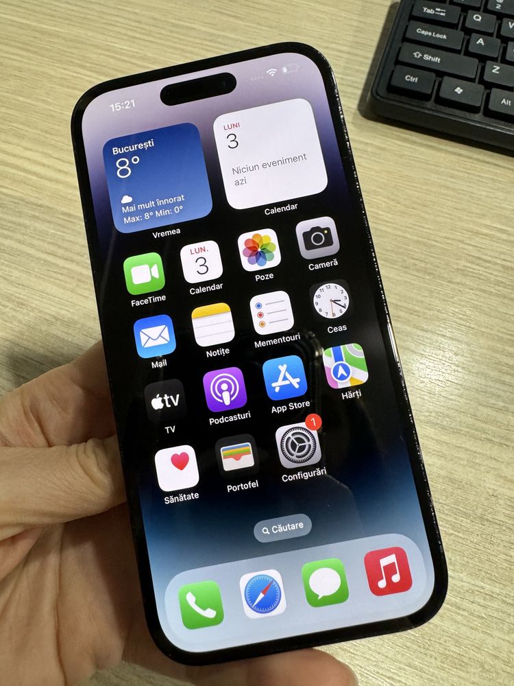 iPhone 14 Pro, 128GB, 5G, Space Black, Bateria 95%!!