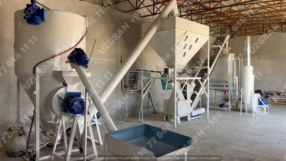 Yem ishlab chiqarish uskunalari broyler korm Комбикорм завод