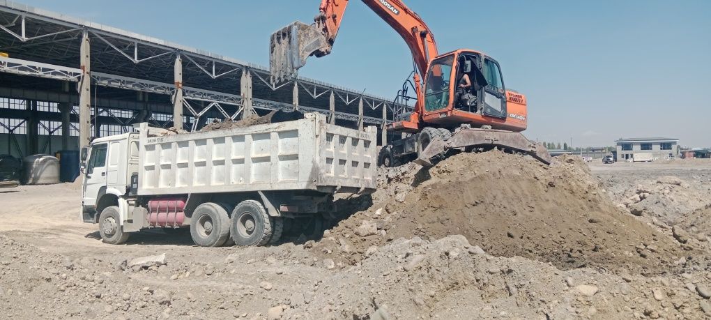 ПГС оптималка булыга щебень клинец компот песок грунт вывоз с котлован