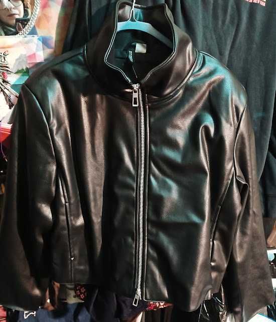 кожено дамско яке