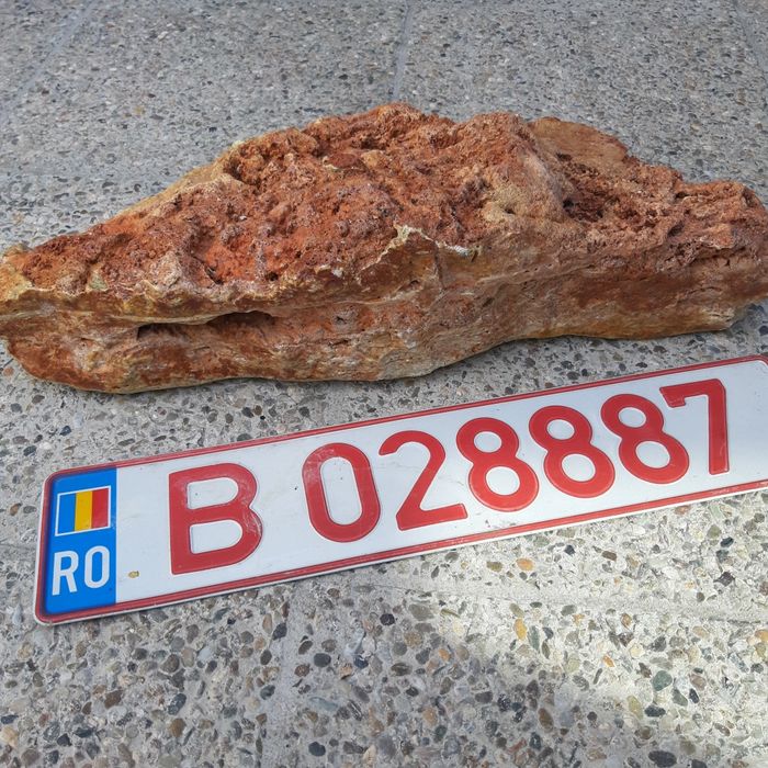 Piatră naturală decorativă trei straturi, inserții diferite culori Mar