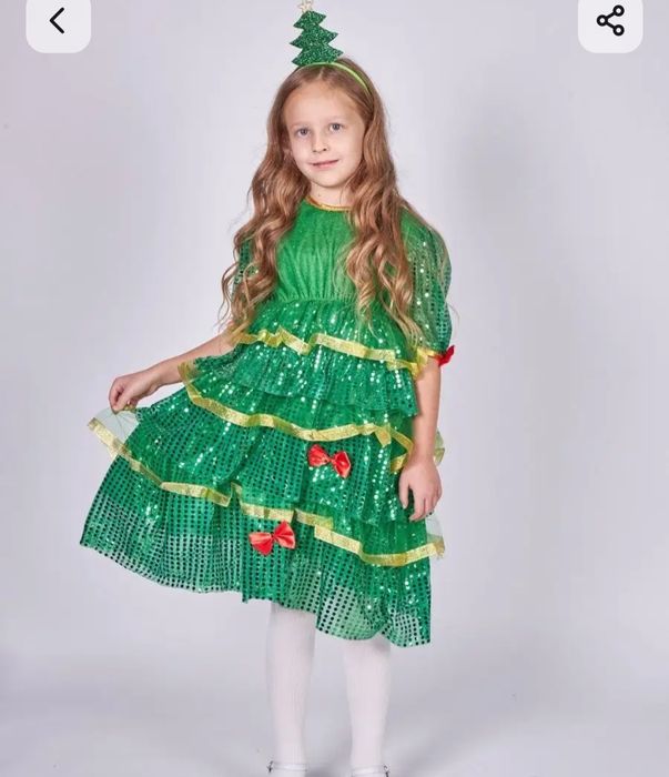 Продам новогодний костюм, для девочки "Ёлочка "