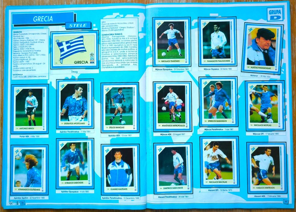 Campionatul Mondial de fotbal din SUA 94'. Album de colectie.