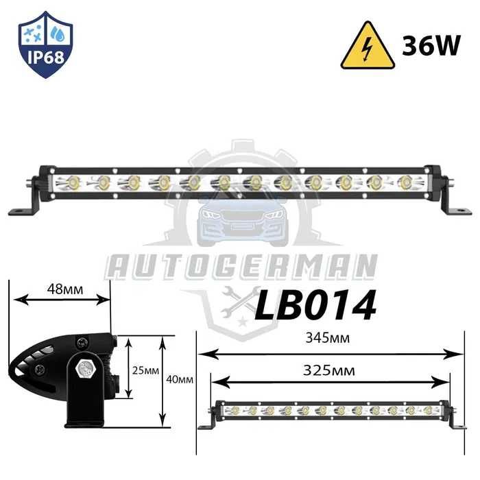 Lumini pentru vehicule 4x4 jeep bară de gheață cu iluminare de 36W