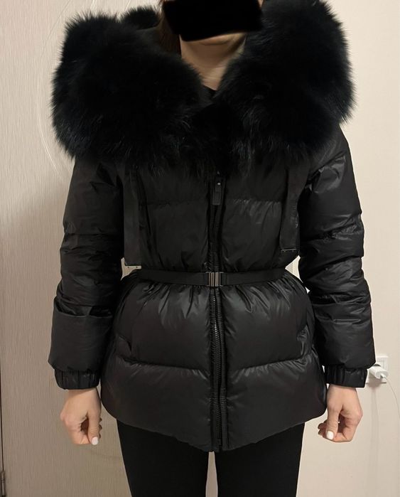 Зимно яке с качулка/яка от лисица
