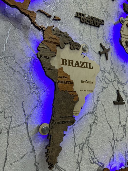 3D Dunyo xaritalari - 3Д Карта мира