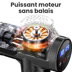 Ansgec Mg5 Масажен пистолет за мускулен масаж/10 глави/30 ск-ти/3500об