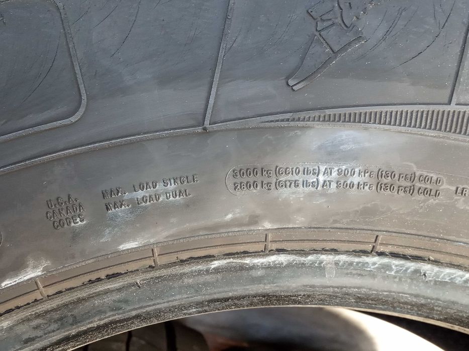 4 тежкотоварни гуми 285/70 R19.5 Goodyear Regional RHD 2 146/144L M+S