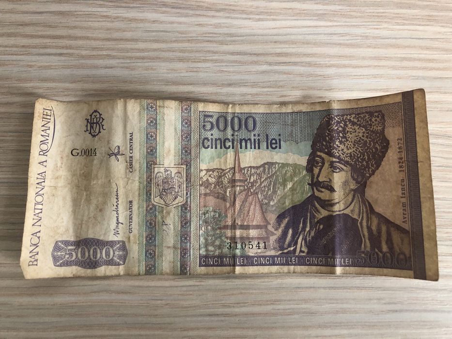 Bancnota 5000 lei Lucian Blaga si Avram Iancu