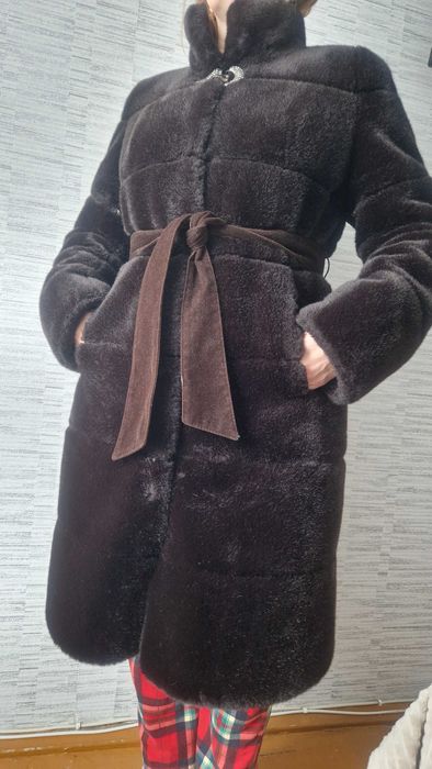 Женская шуба под норку трансформер.