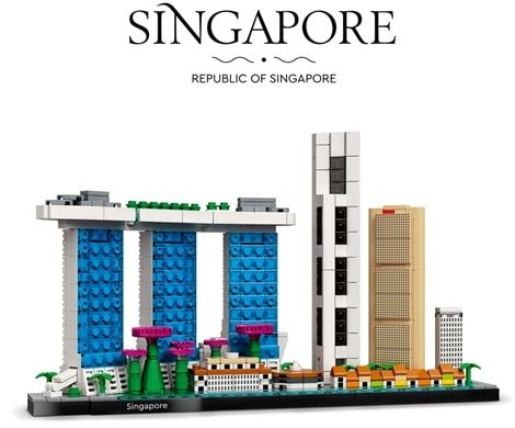 LEGO® Architecture - Singapore 21057, 827 piese NOU - SIGILAT