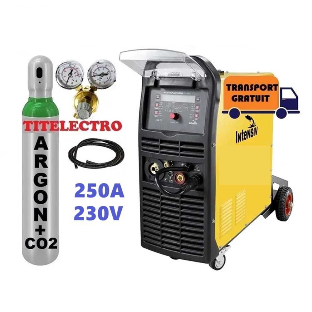 Aparat sudura cu sarma DIGI MIG 250 + butelie 8L argon CO2 + reductor