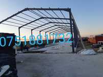 Vand hală metalică structura metalică cu montajul