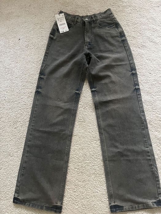 Дамски сиви дънки