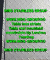 Tabla inox striata 3x1000x2000 lacrima Mandorla antiderapant aluminiu