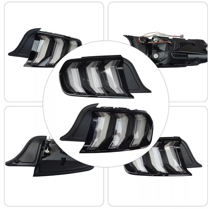 Ford mustang задни стопове 15-17 18+ жълт мигач