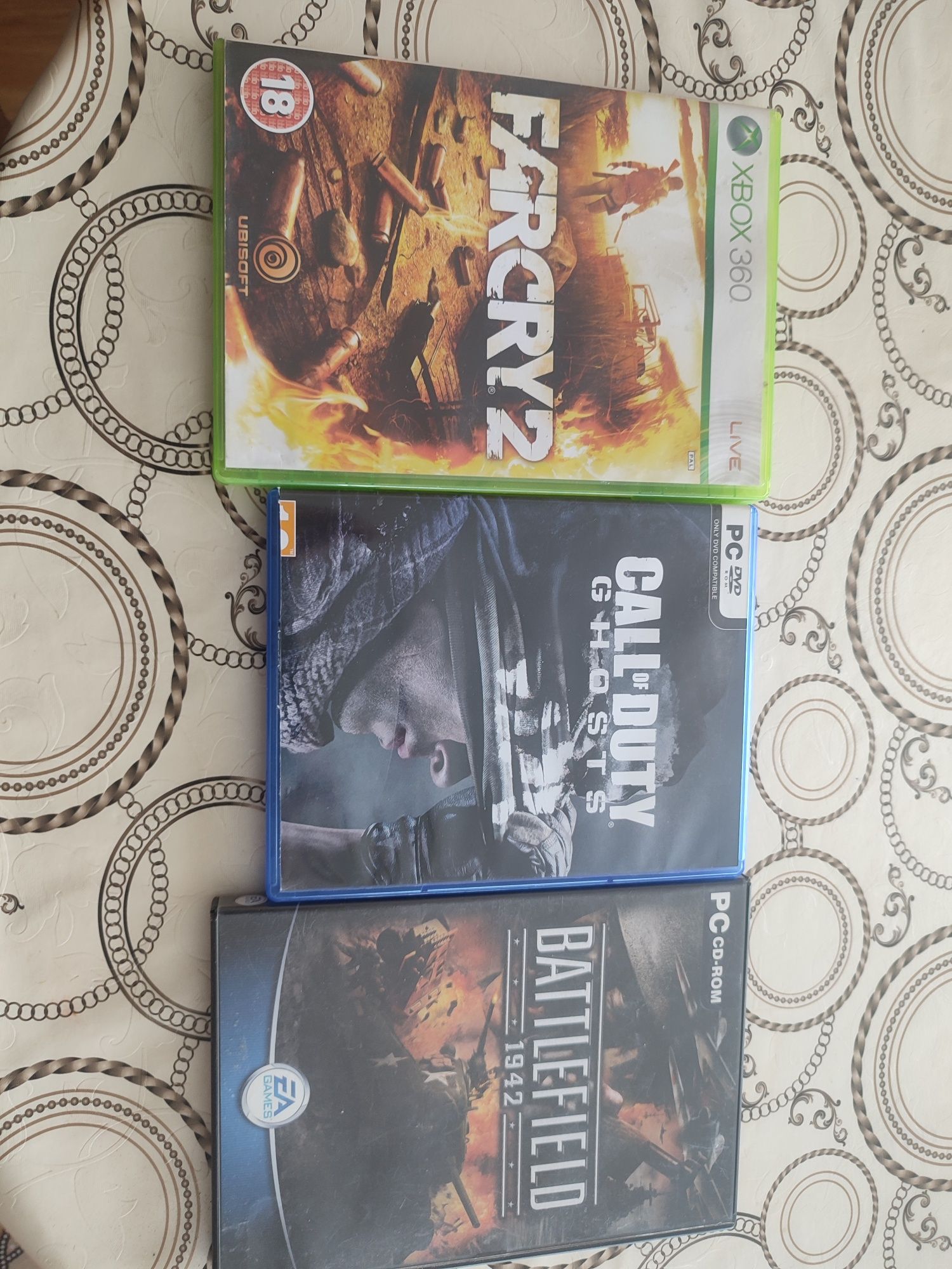 3 игри Farcry2,Call of duty,Battefield