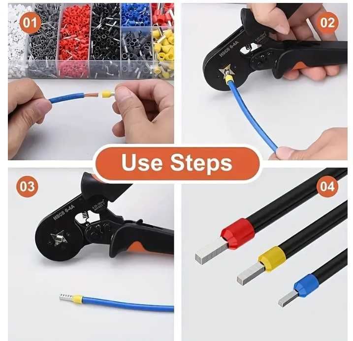 Клещи за кримпване / кримпиранеа кабели HSC8  0.25 - 10mm