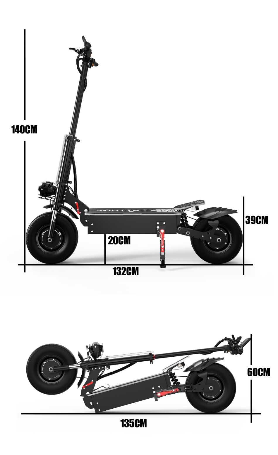 Scooter Electric Duotts D99, 6000W, 38Ah, max 100km, max 85 km/h