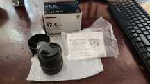 Obyektiv 42.5 mm f1.7 lumix micro four thirds laga tushadi