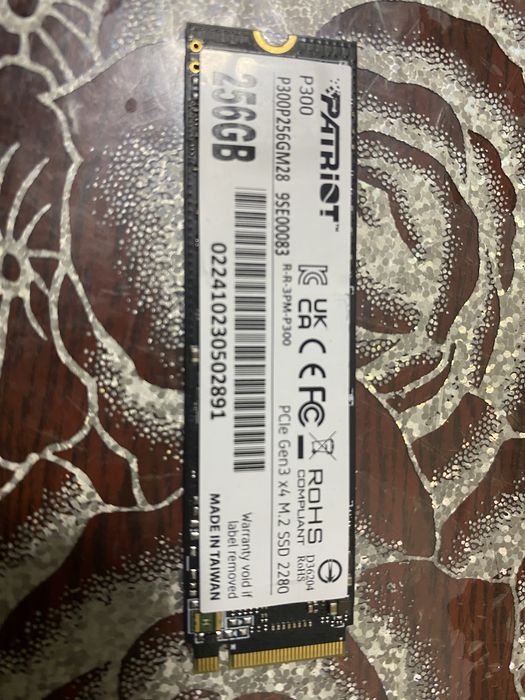 Ssd m2 patriot 256gb