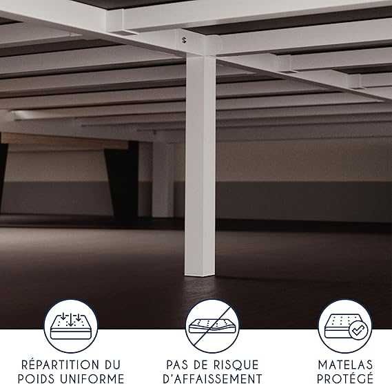 Pat Dreamzie 160 x 200 cm cu somieră din metal,înălțime 25 cm