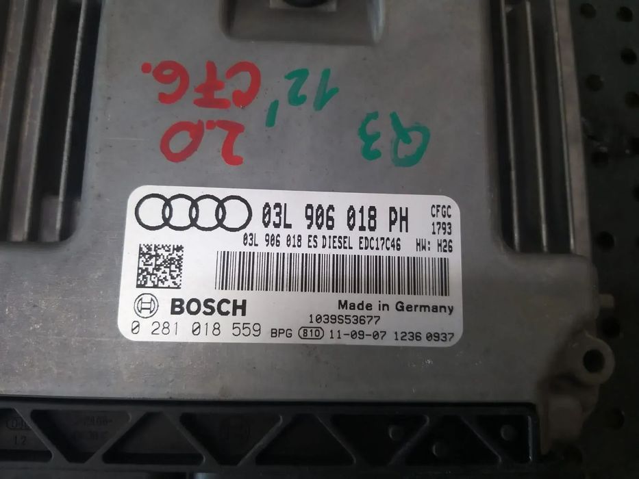 Ecu calculator motor 2.0 tdi audi q3 8u 03l906018ph 0281018559