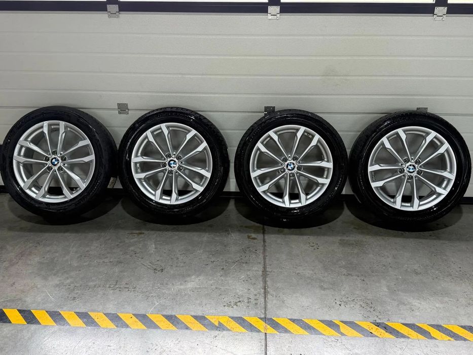 Jante Bmw X3, iX3, X4 , originale, 19 inch cu anvelope iarna Bridgestone