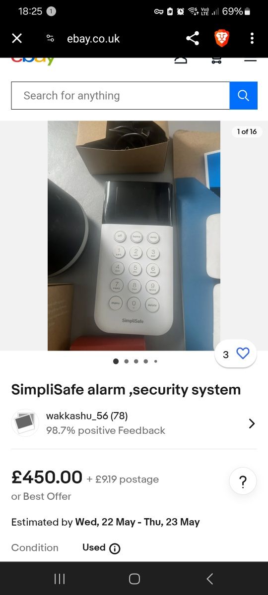 Alarma SimpliSafe, sistem de securitate