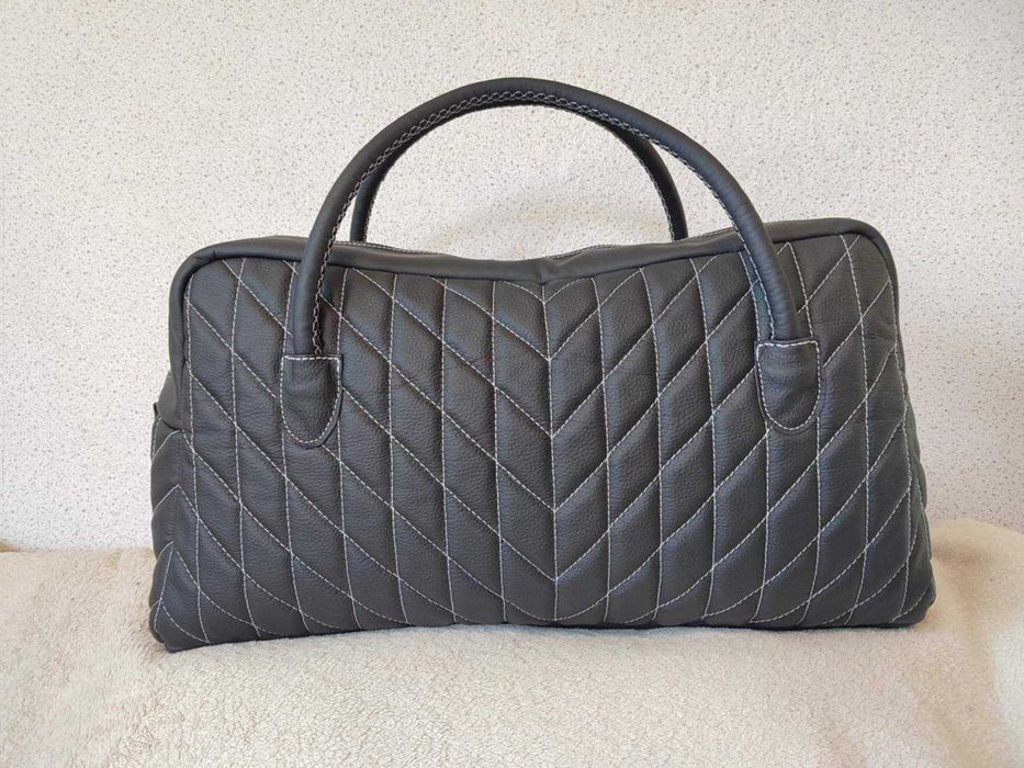 Кожен сак ръчна изработка