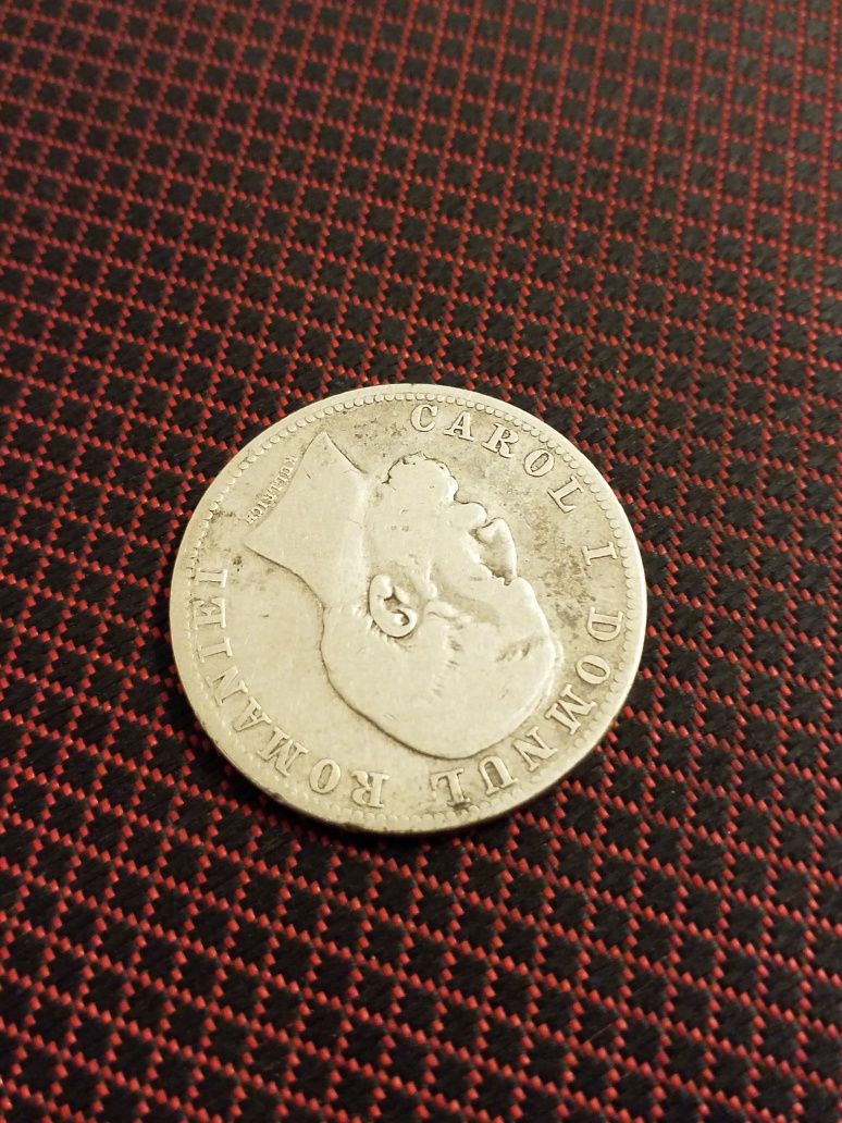 Monedă de argint 2 lei 1881