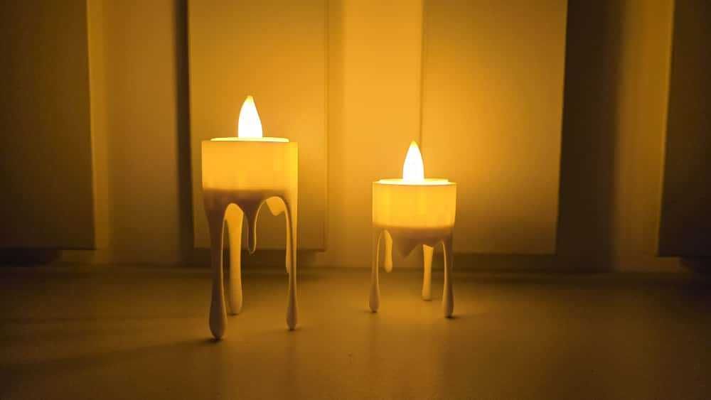 Set candele topite