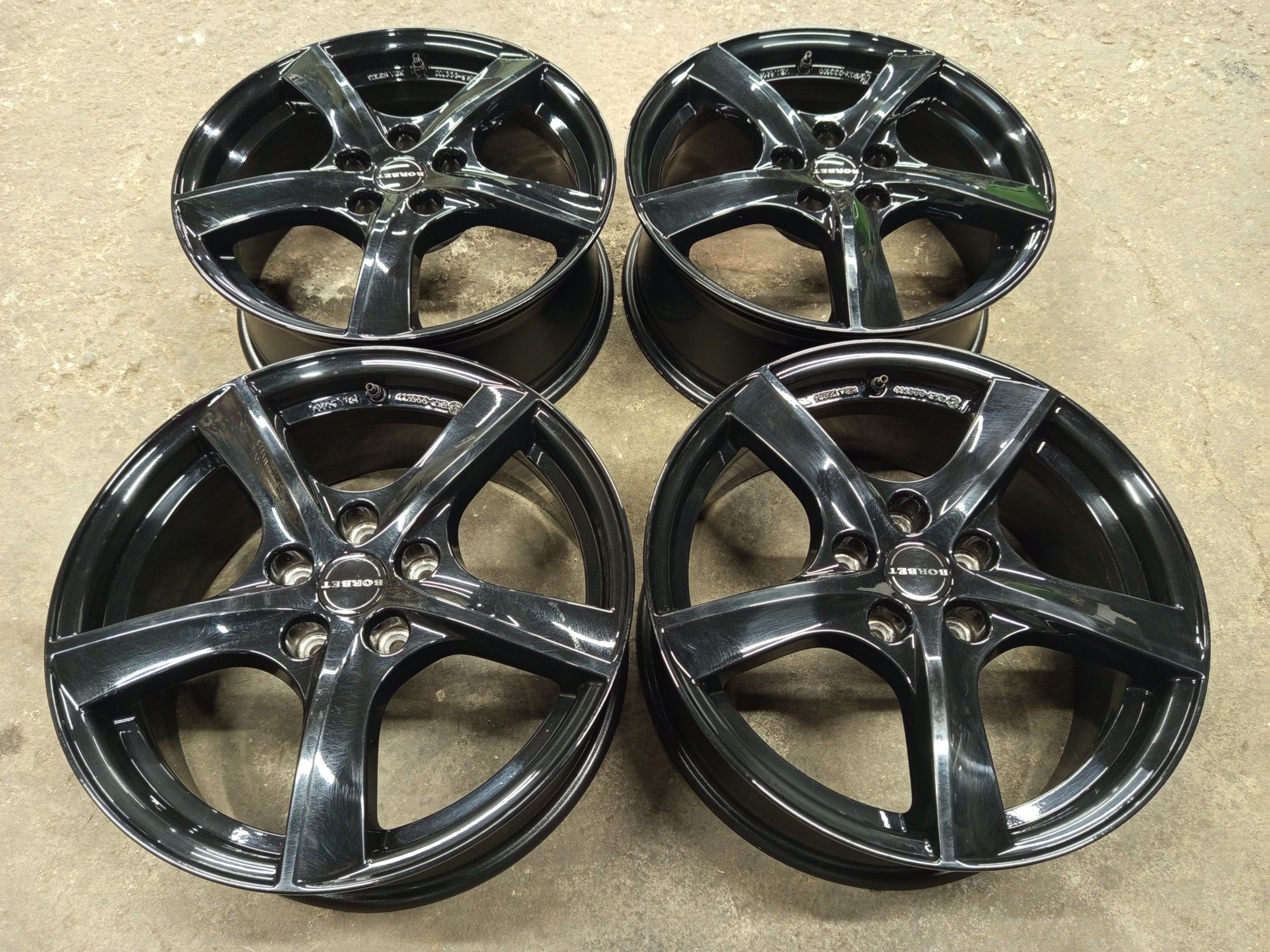 17" VW Skoda Audi Seat 5x112 Borbet Black